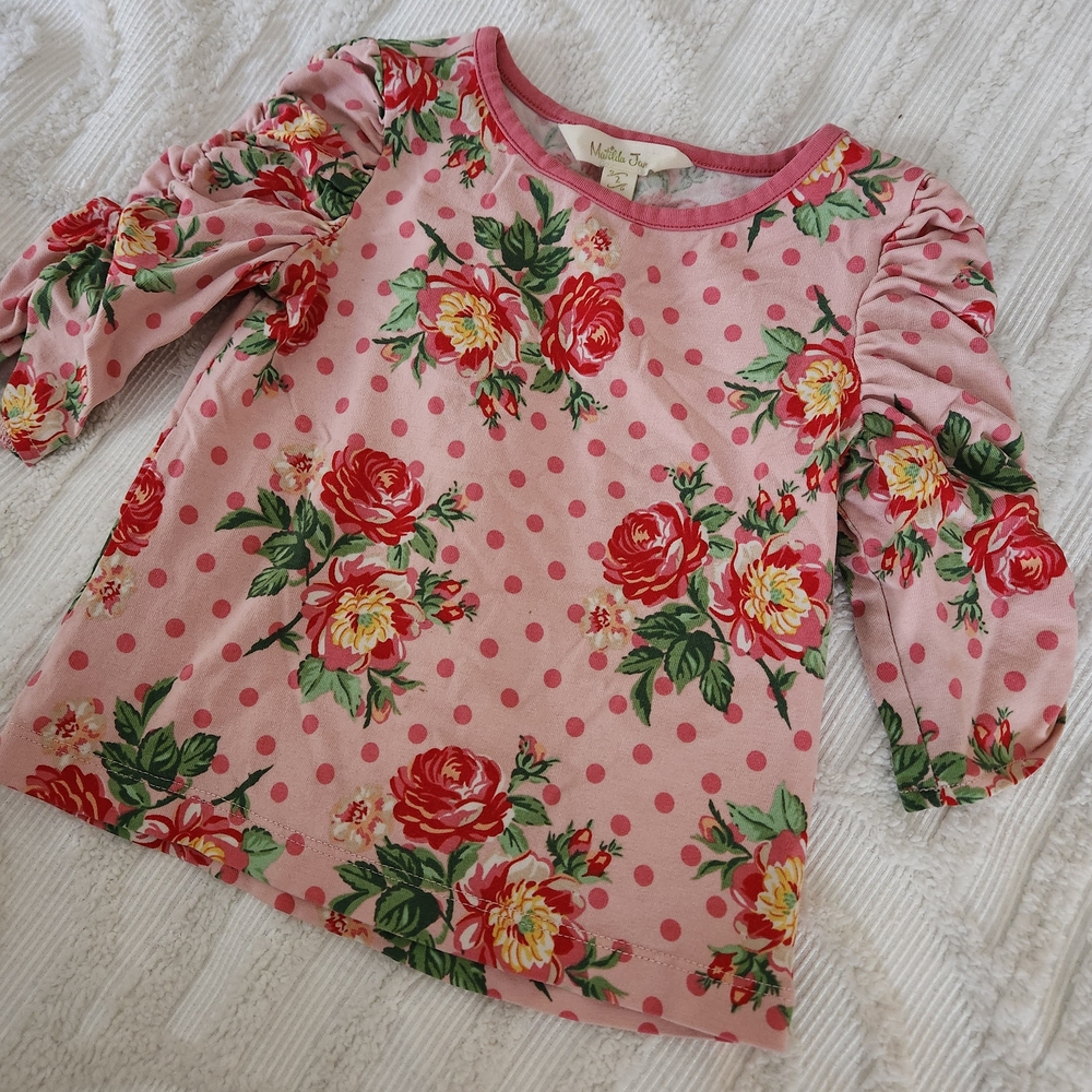 Matilda Jane Pink Floral Long Sleeve Tee